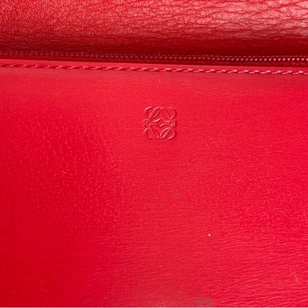 Loewe Red Leather Chain Wallet - Picture 12 of 16